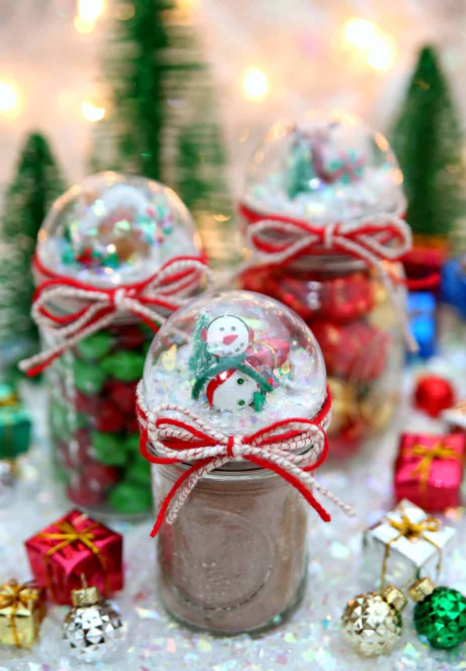 Snow Globe Mason Jars Gift