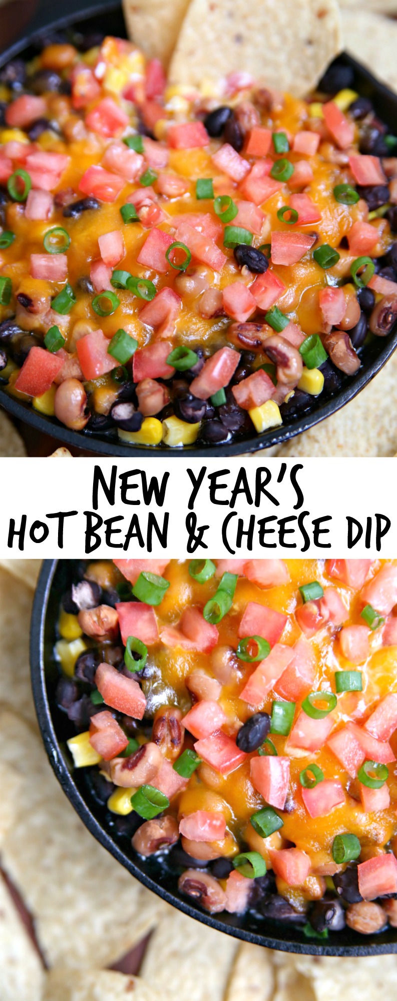 New Year's Hot Bean & Cheese Dip