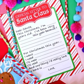 Official Letter to Santa Claus Free Printable