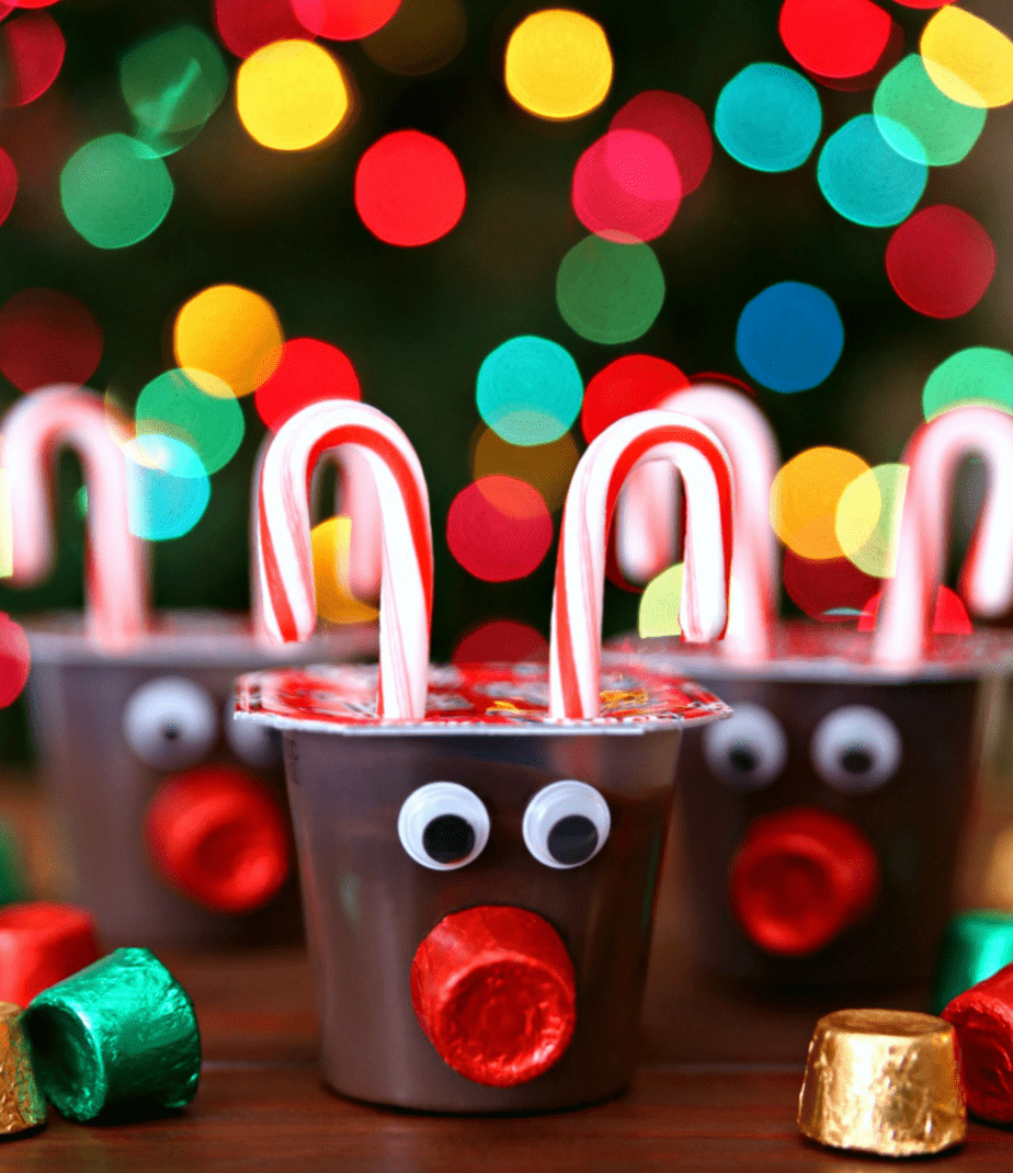 Reindeer Pudding Cups