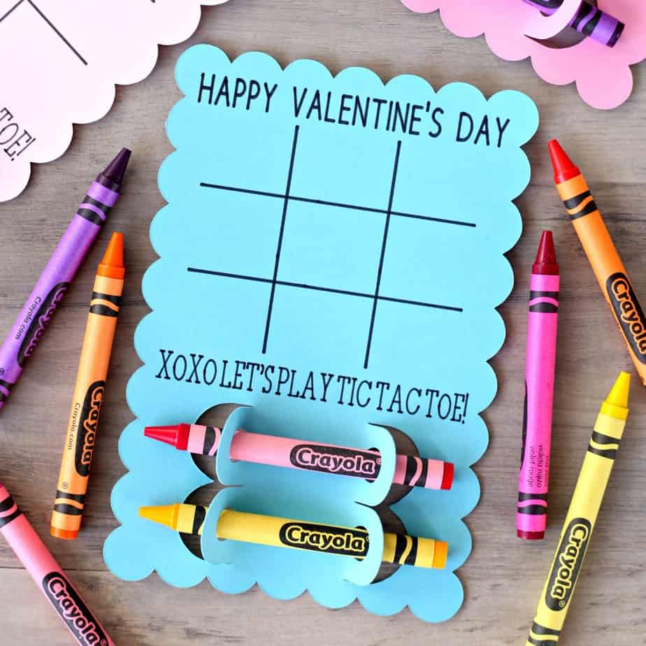 Tic Tac Toe Valentine’s Day Cards