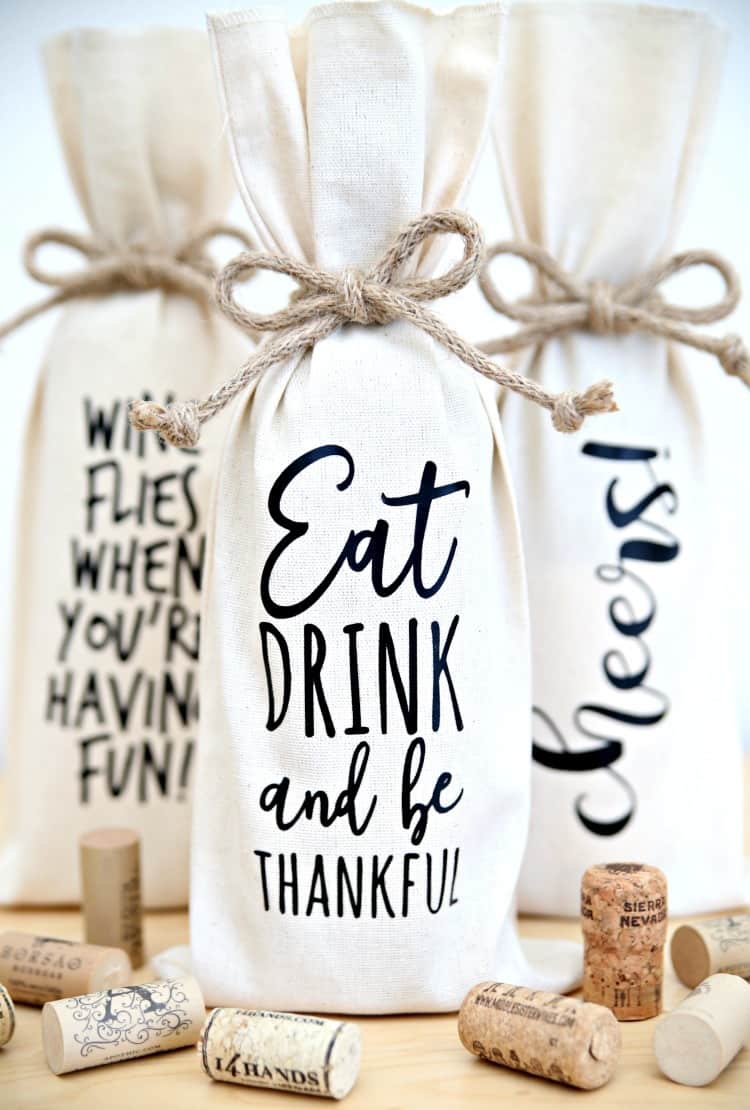 Decorate Your Own Wine Bottle Bags Hostess Gift