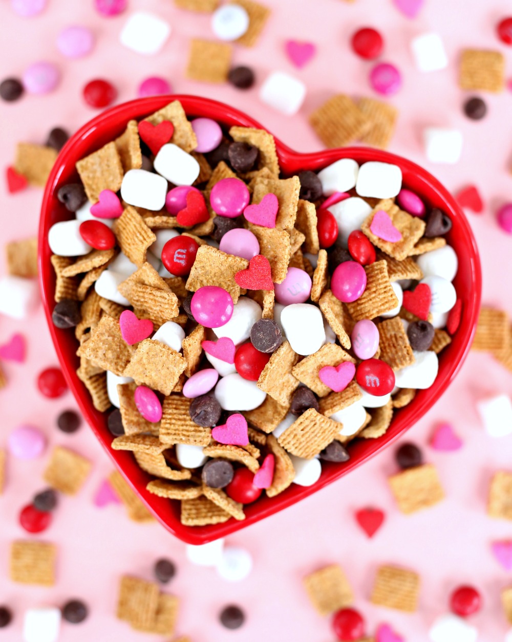 Valentine's S'mores Snack Mix