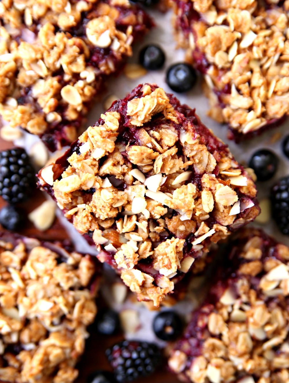 Healthy and Clean Berry Streusel Bars