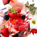 Berry Sangria loaded with fresh fruit and Rose wine