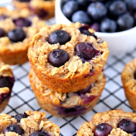Blueberry Oatmeal Cups Make-Ahead Breakfast