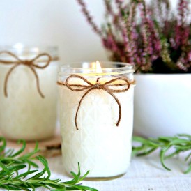 Handmade Lavender Rosemary Candles