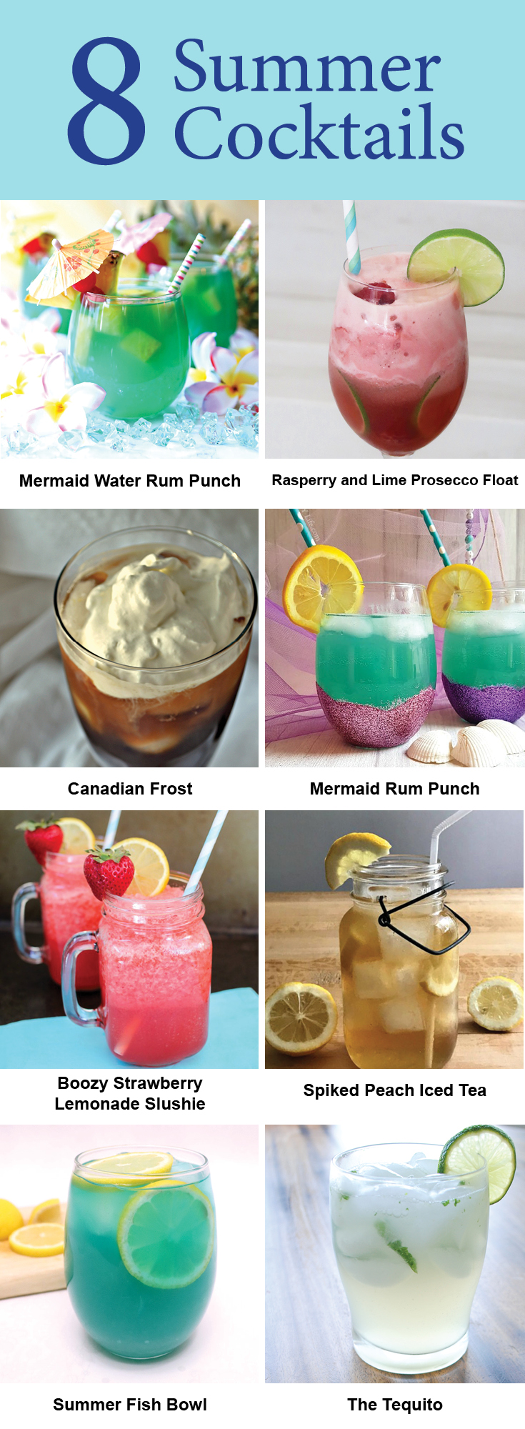 A delicious and fabulous collection of Summer Cocktails. Must-Make Summer Cocktails!