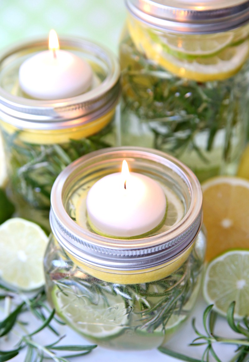 Keep those pesky bugs away and enjoy your outdoor living space with these fabulous DIY Bug Repellent  Mason Jar Luminaries.  All you need is a few simple supplies and you won't have to worry about any bug bites.  Just sit back and relax!