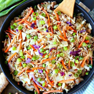 Egg Roll in a Bowl {An Easy One Skillet Meal} - Kara Creates