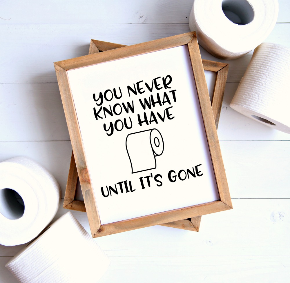 Decorate your bathroom with these free bathroom printables.