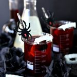 Vampire Bite Halloween Cocktail Recipe - A fun and festive Spike Black Cherry Lemonade Cocktail perfect for Halloween.