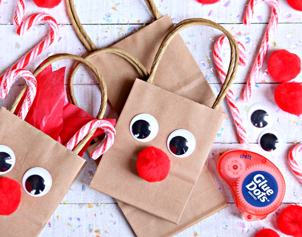 Christmas Gift Bag Reindeer Gift Bag