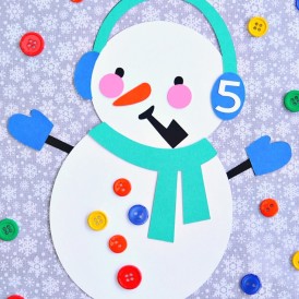 Snowman Counting Toddler Learning Activity