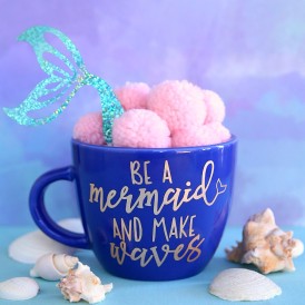 Be a mermaid and Make Waves mug using free cut file