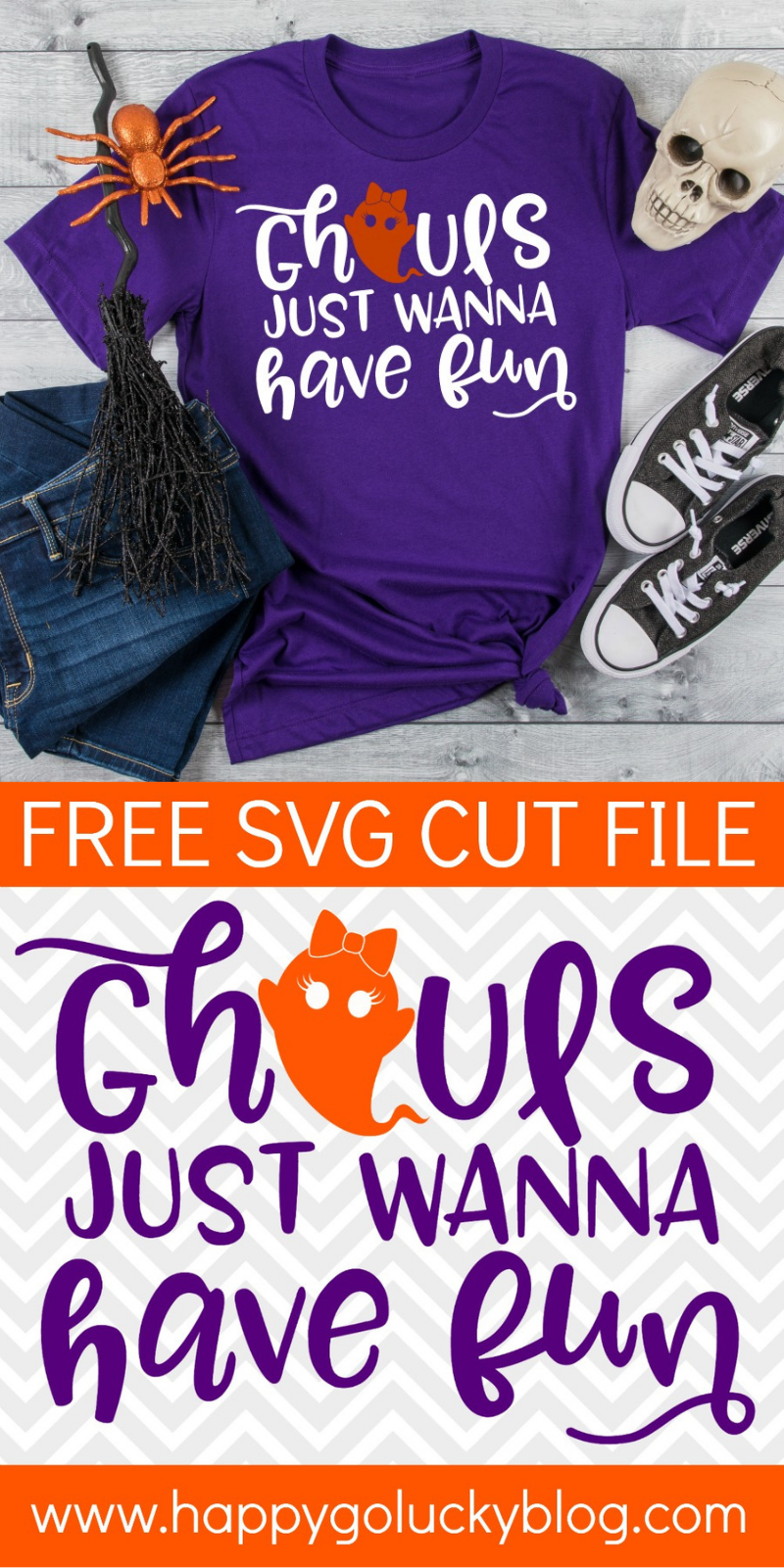 Ghouls Just Wanna Have Fun Halloween Cut File - Happy Go Lucky Free SVG File Collection