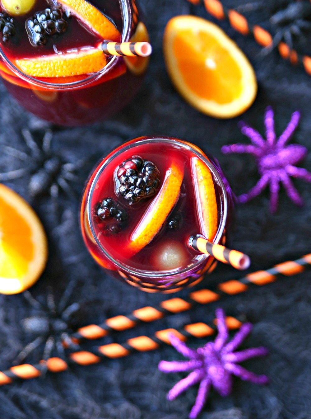 This Halloween Sangria is an easy make-ahead cocktail perfect for all your spooktacular Halloween festivities.