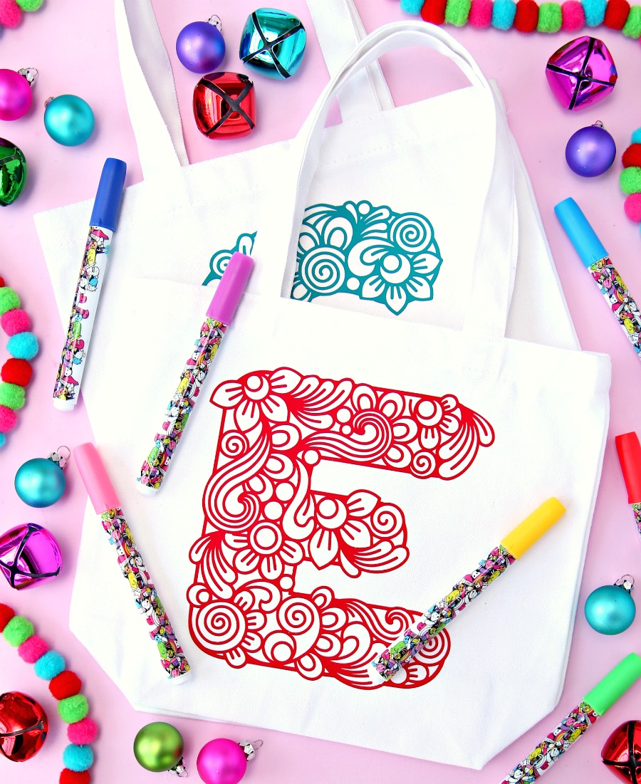 Create Personalized Color Your Own Gift Bags with the Cricut Explore Air 2