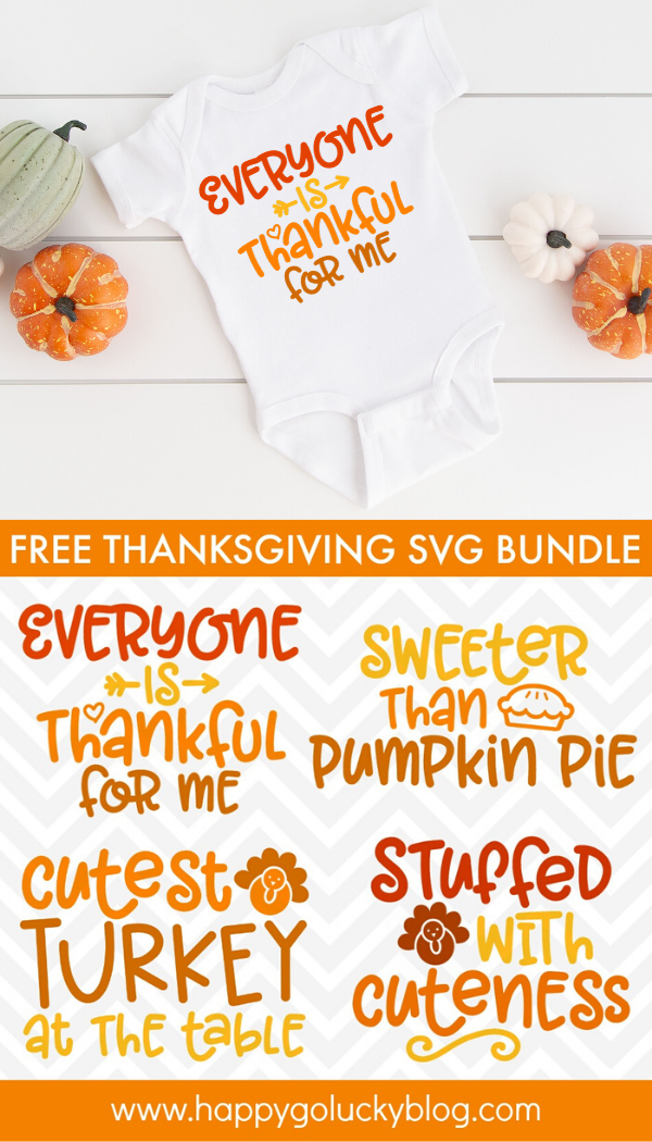 Thanksgiving SVG Bundle Free Cut Files