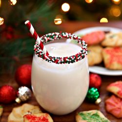 Christmas Cookie Cocktail with Sprinkles