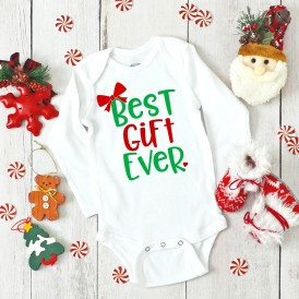 Baby's First Christmas SVG on Onesie