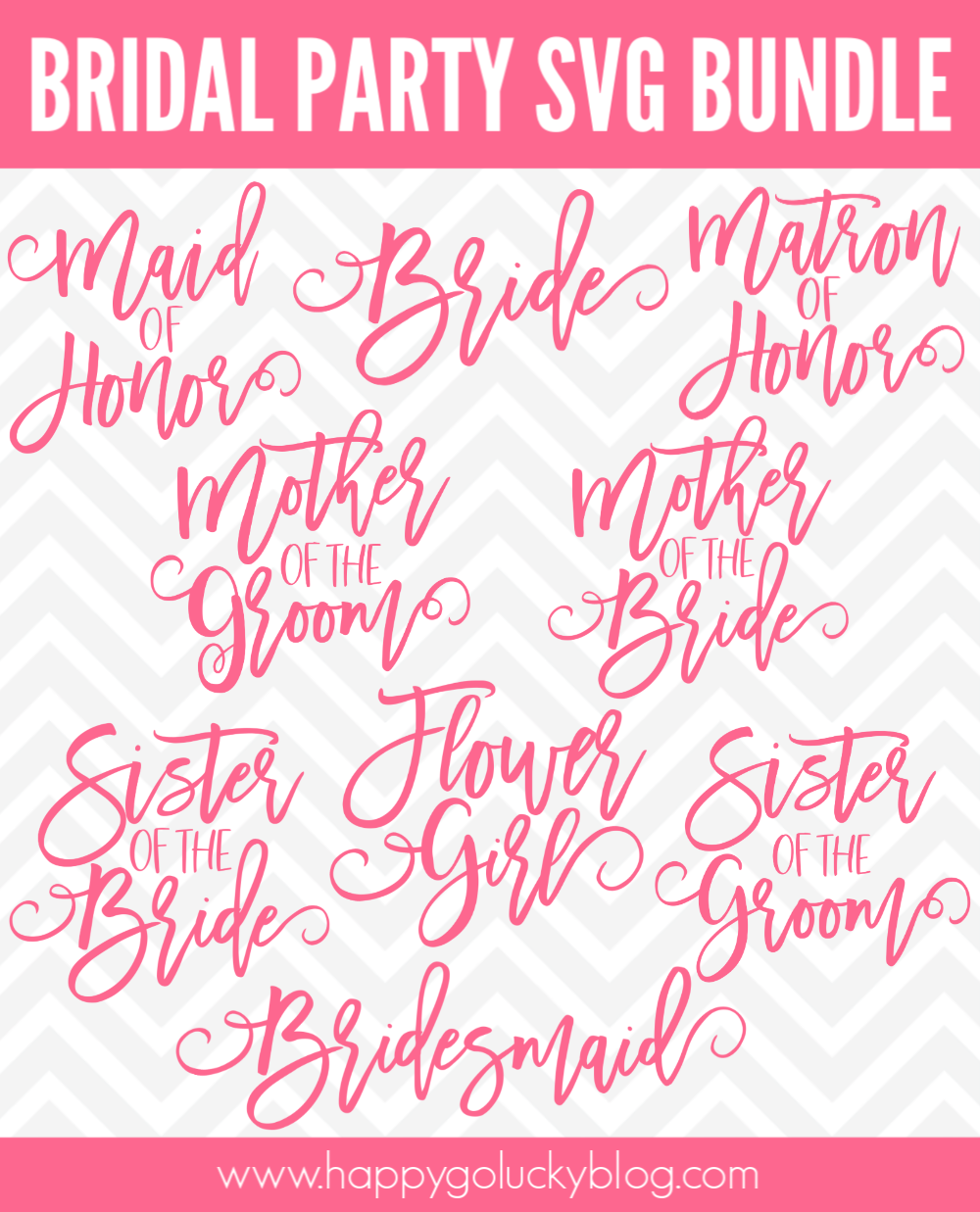 Bridal Party SVG Bundle 