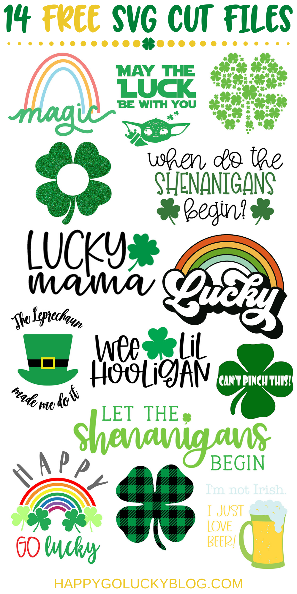 14 Free St. Patrick's Day Free SVG Cut Files