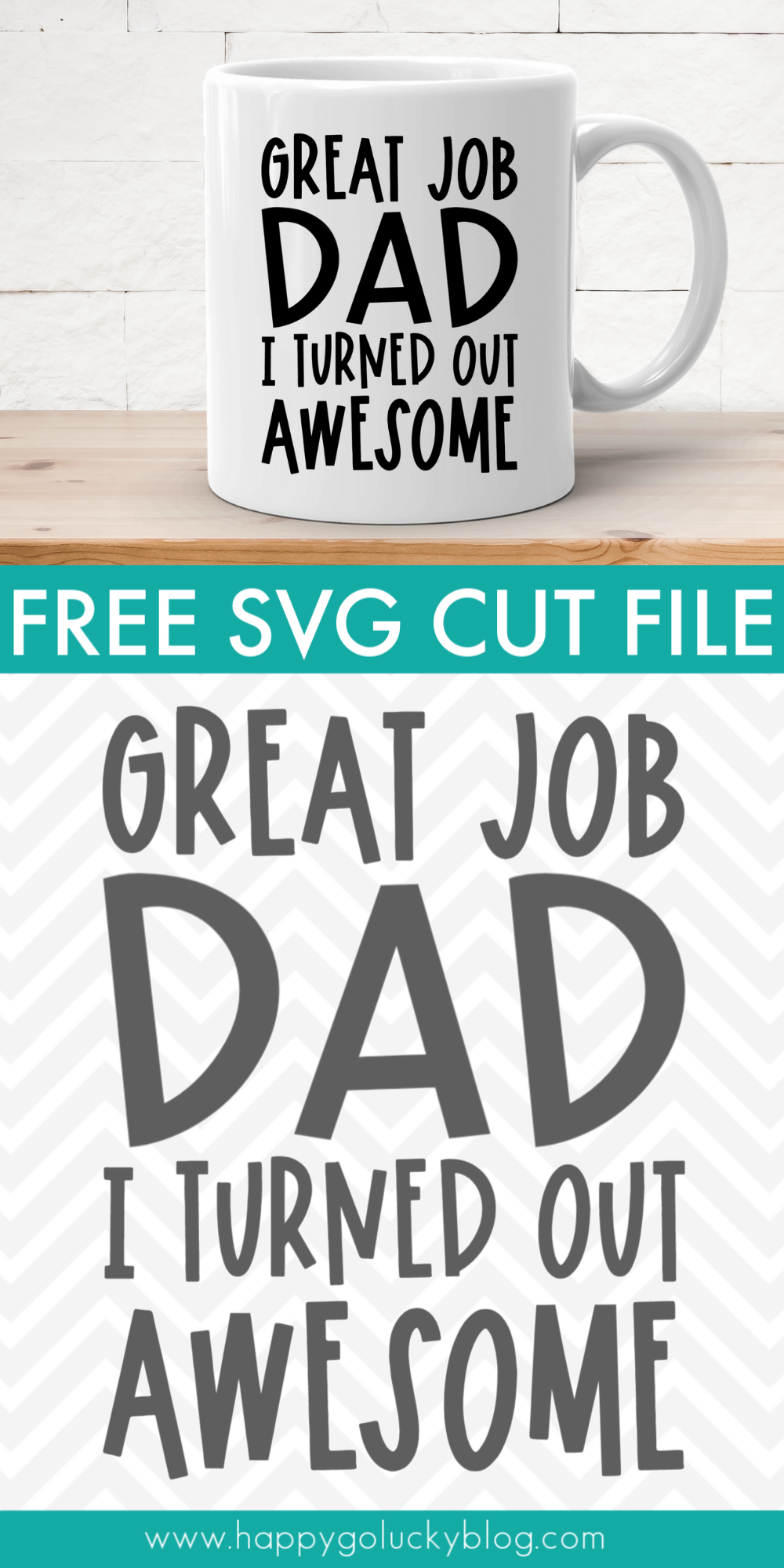 Happy Go Lucky Free Cut Files - Funny Dad SVG
