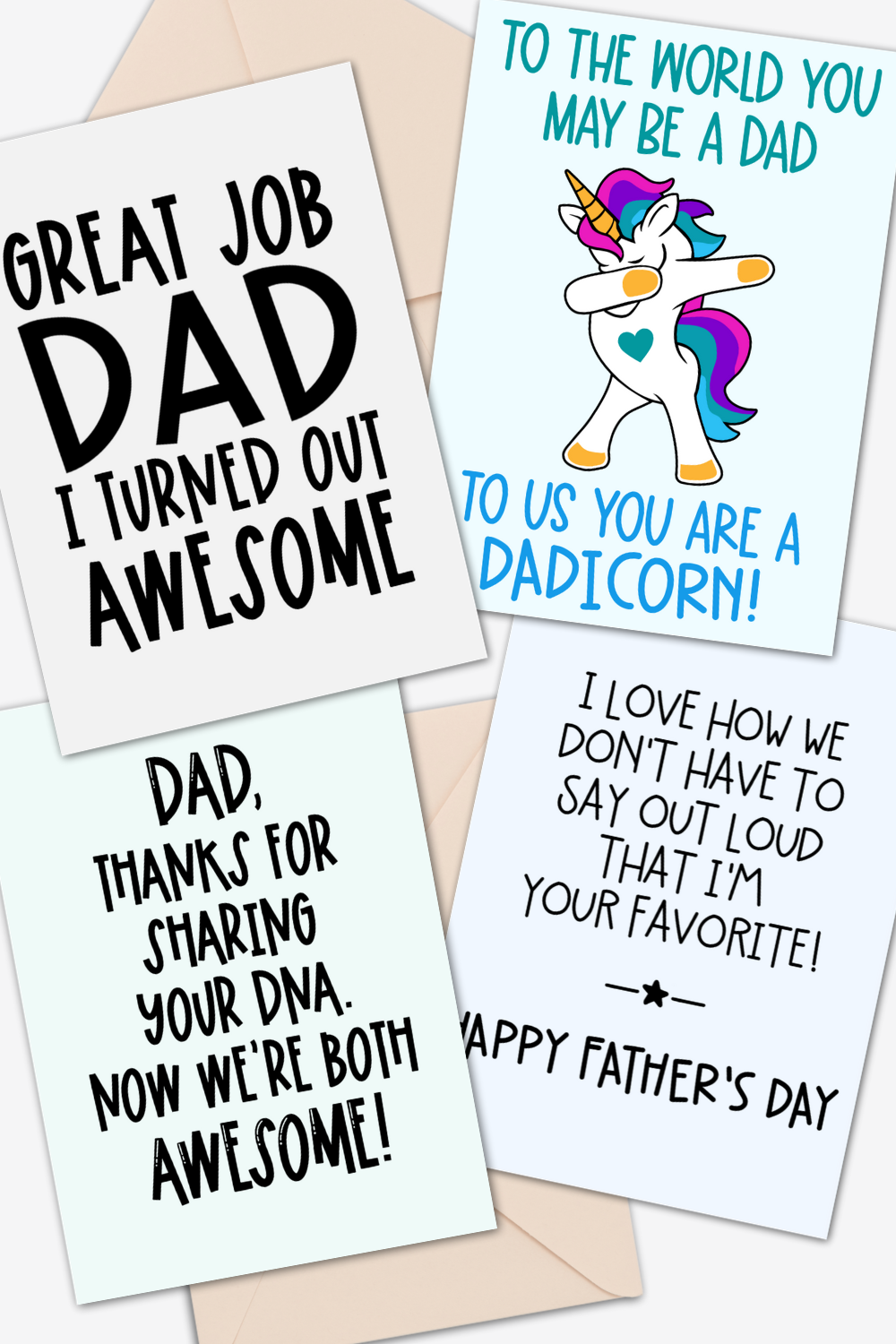 I’m Awesome Funny Father’s Card Fast Delivery Thank You Dad Free Post 