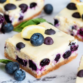Blueberry Lemon Cheesecake Bars