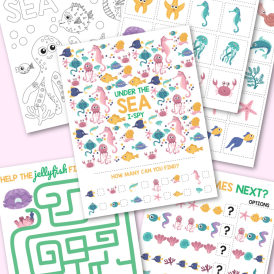 Under the Sea Activity Pack Free Printable Five Activities
