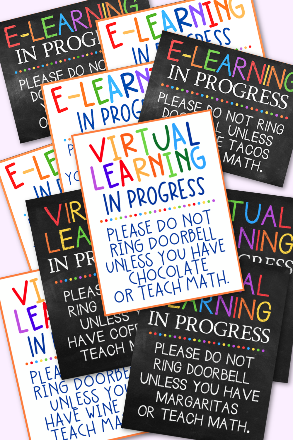 Virtual Learning In Progress – Free Printables