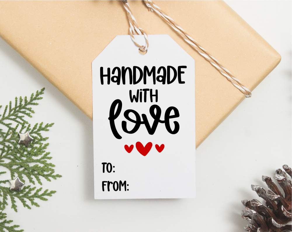 Free Printable Handmade with Love Gift Tags - Kara Creates