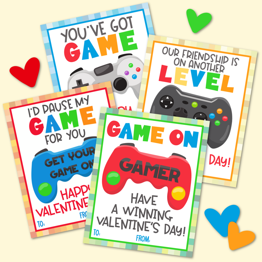 Video Game Valentine’s Day Cards
