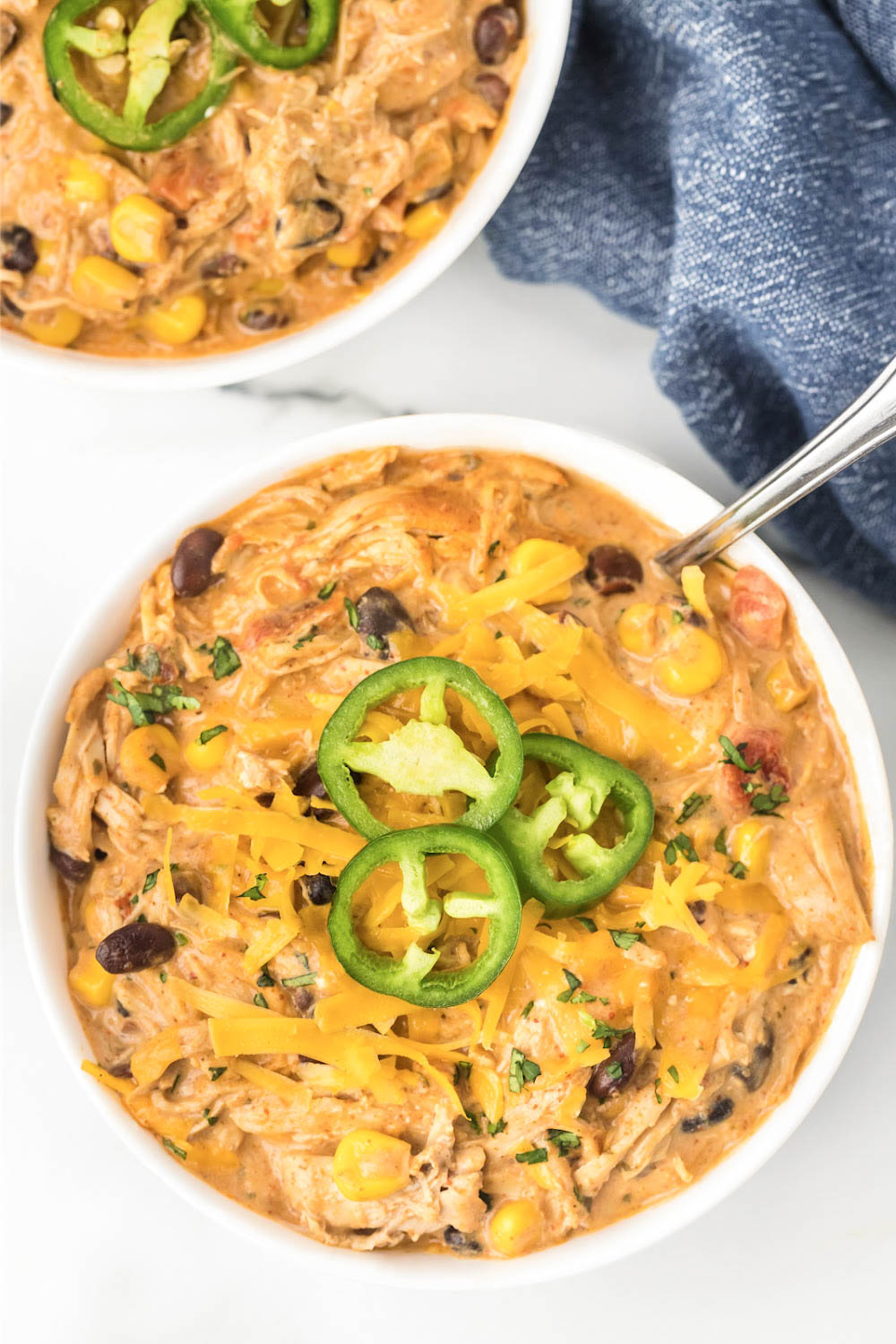 Slow Cooker Ranch Chicken Chili