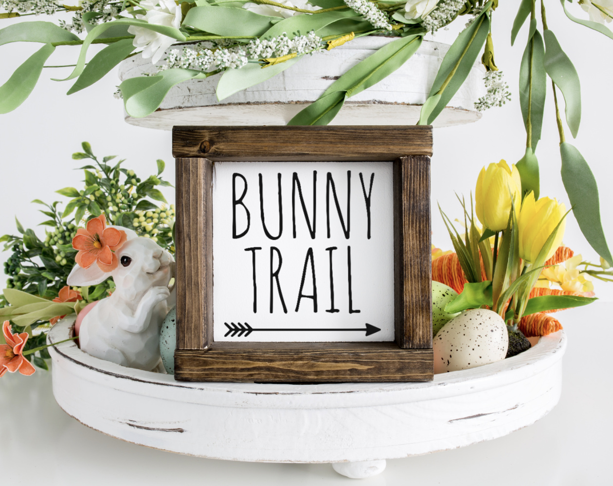 Bunny Trail Wood Sign