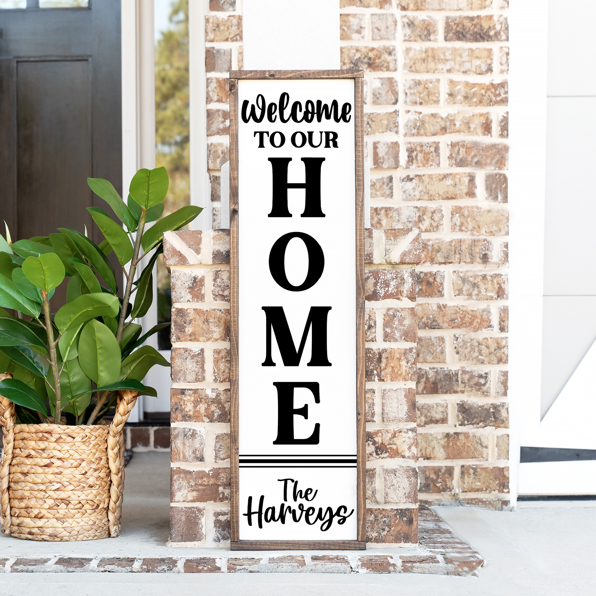Welcome to Our Home Porch Sign SVG