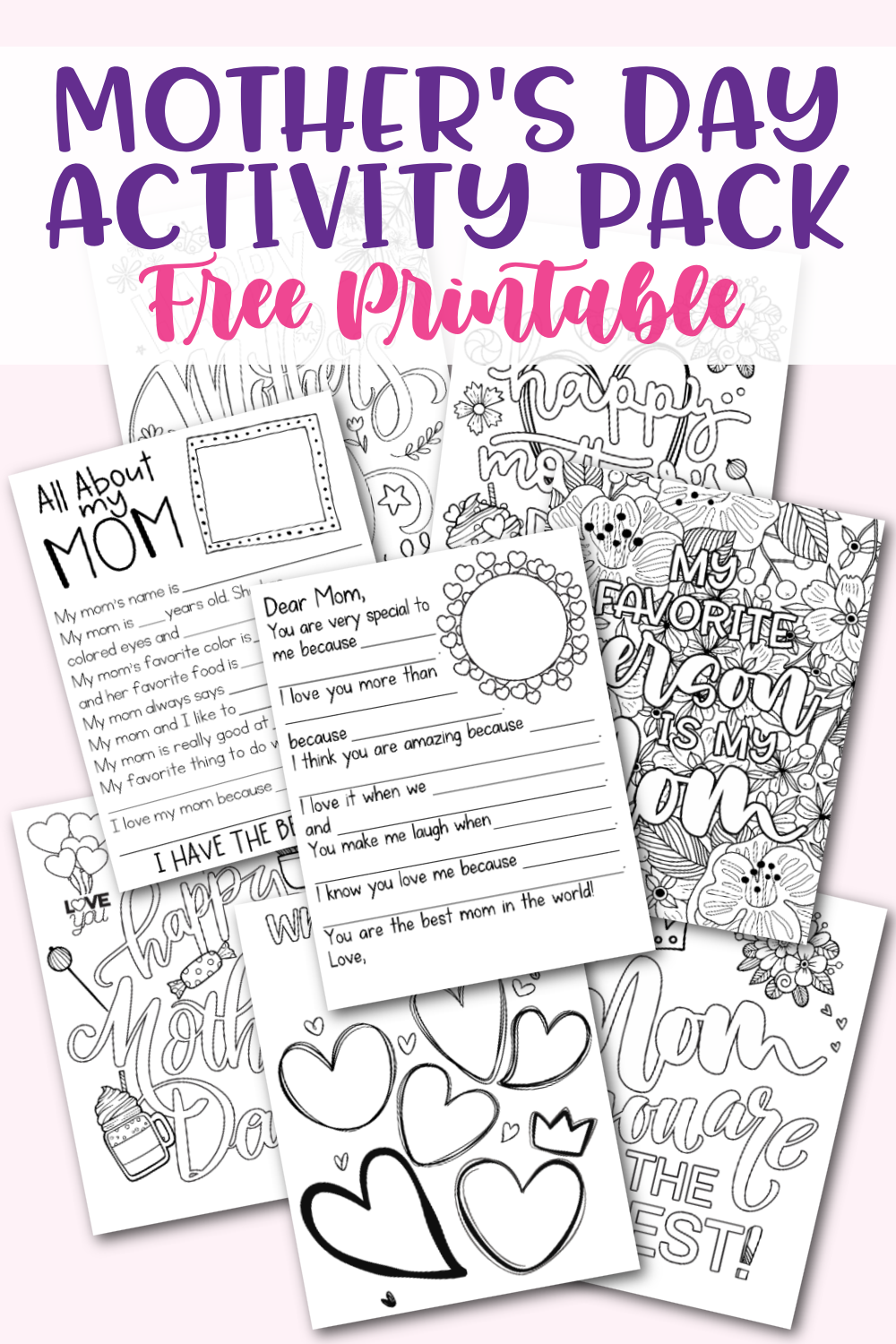 Free Printable Mother's Day Activity Pack