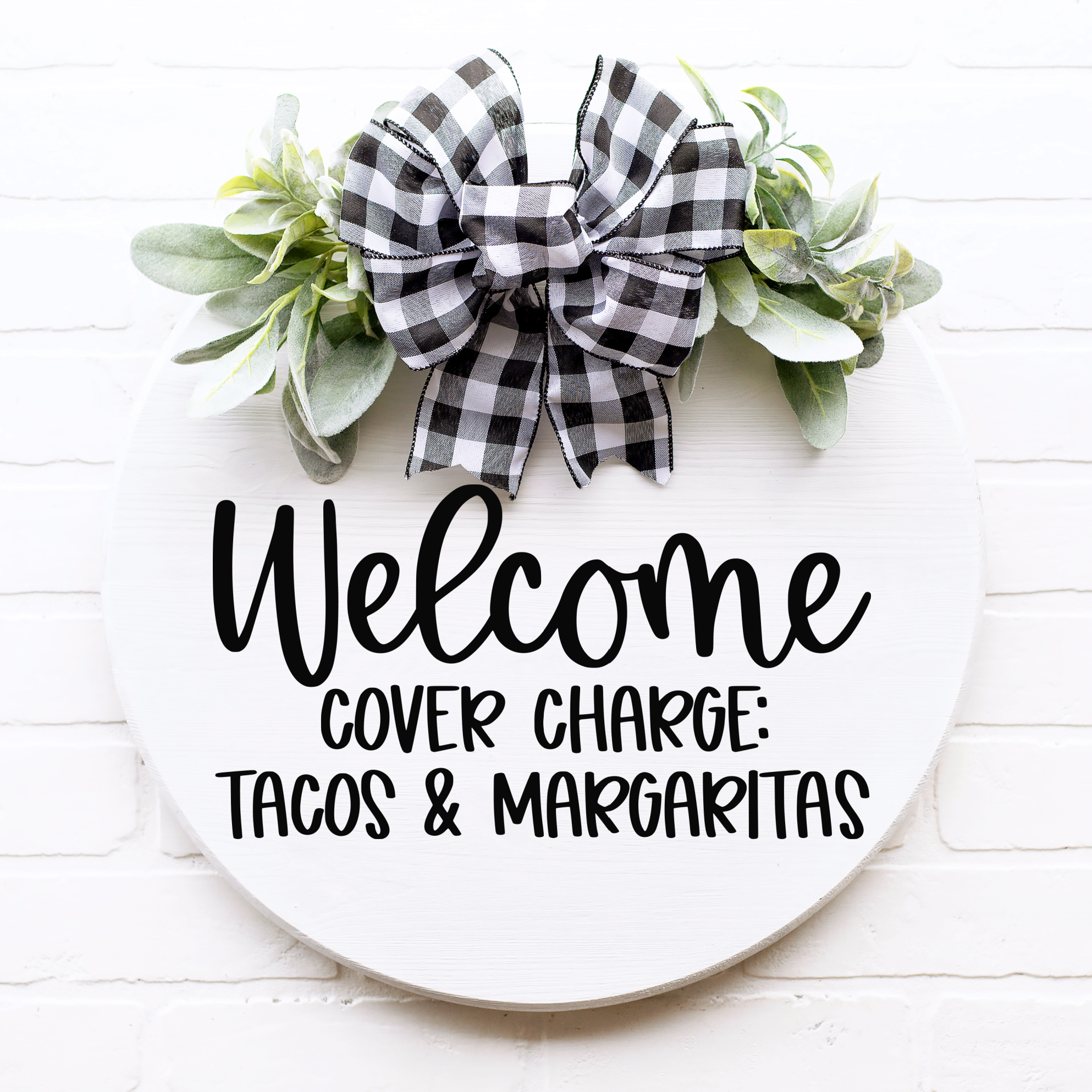 Welcome Cover Charge Taco Margaritas SVG included in a fun Taco SVG Collection
