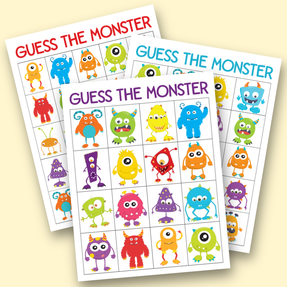 Monster Guess Who Game – Guess the Monster