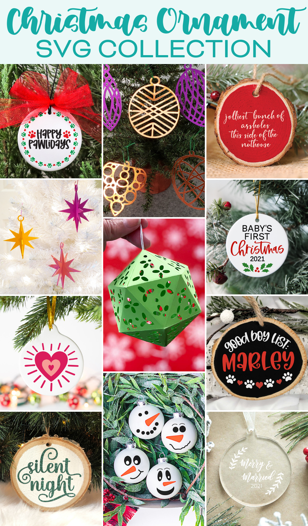 Christmas Ornament SVG Collection