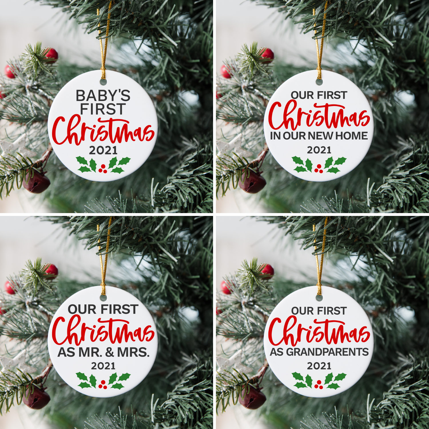 Create keepsake ornaments and special gifts using the cut files included in this Christmas Ornament SVG Collection.  