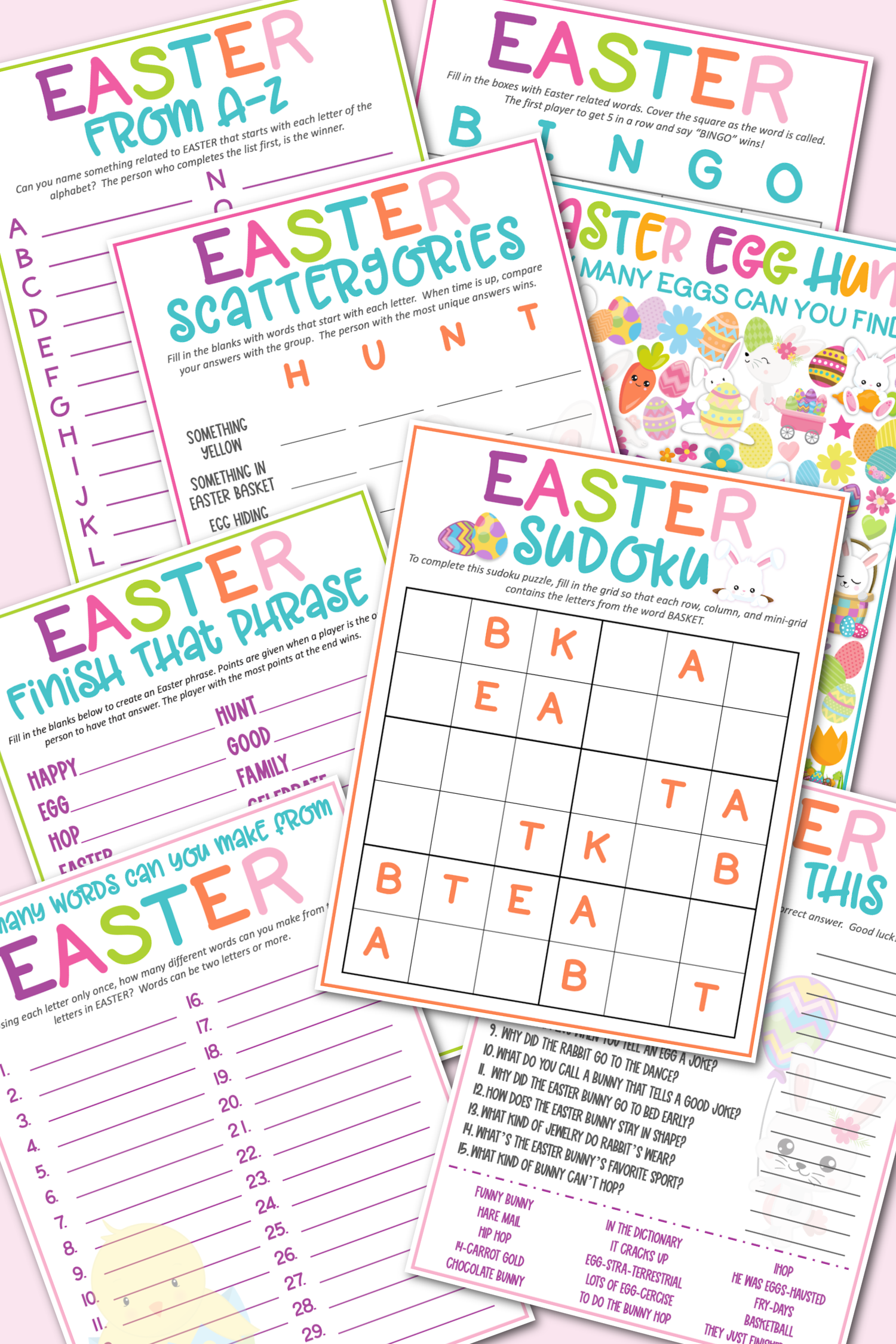 Easter Game Pack Free Printable