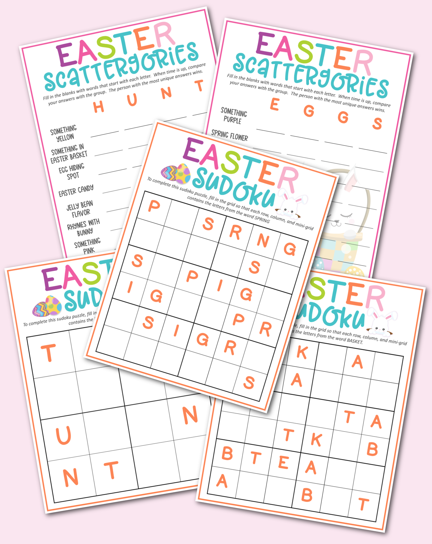 Easter Game Pack Free Printable