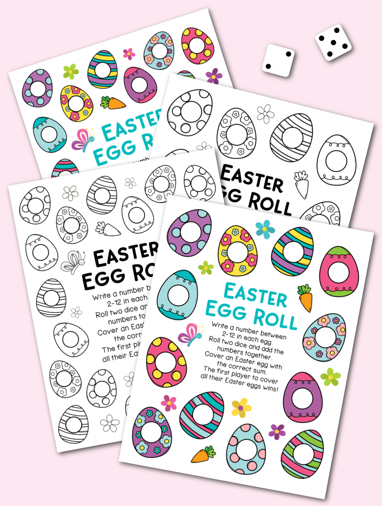 Easter Egg Roll Dice Games