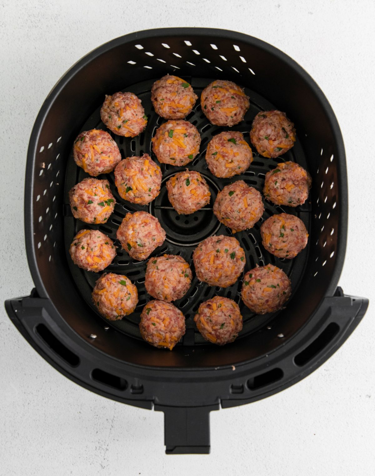 Air Fryer Sausage Cheese Balls Directions