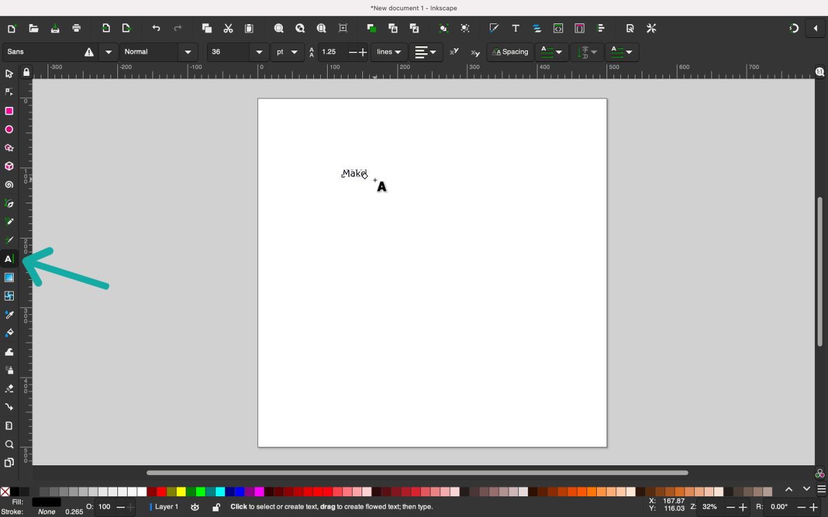 Inkscape Tutorial - Add Text