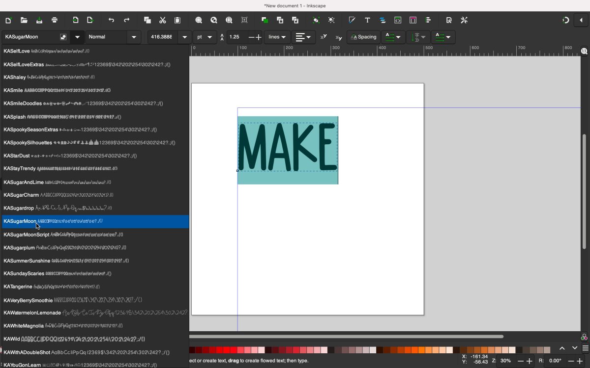 Inkscape Tutorial - Change Font