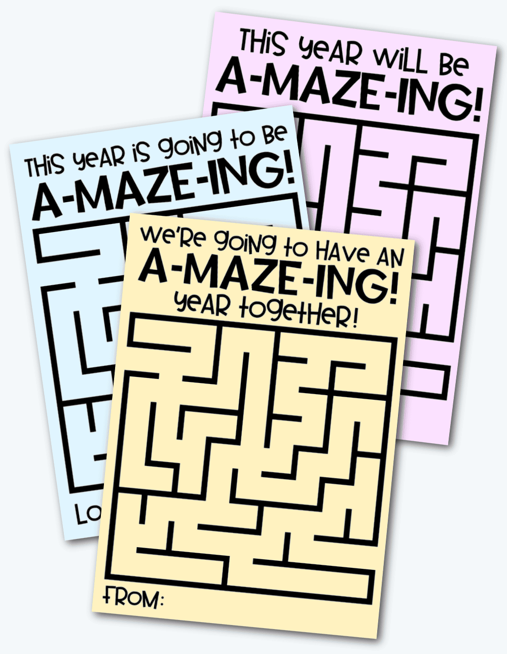 Back to School Mazes - Easy Mazes for Students