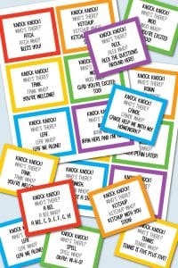 Knock Knock Jokes Lunch Box Notes Free Printable